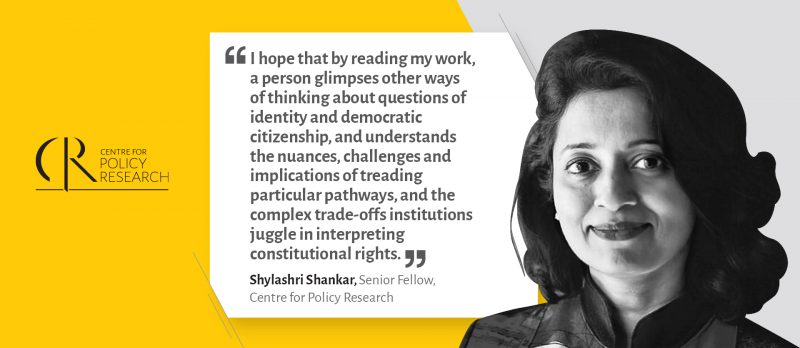 CPR Faculty Speak: Shylashri Shankar